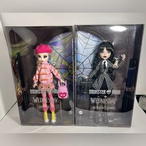 Monster High Wednesday and Enid dolls brand new 2024 HTF RARE